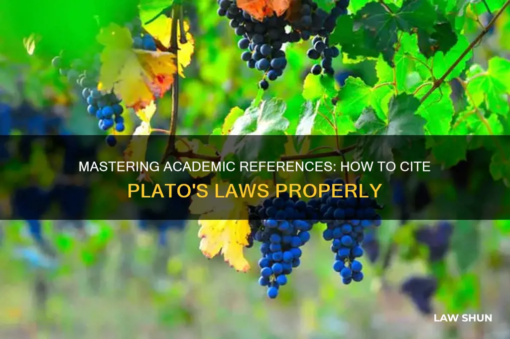 how to cite plato laws