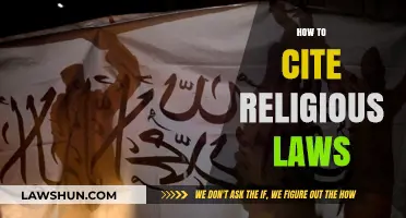 Citing Religious Laws: A Comprehensive Guide for Academic and Legal Use