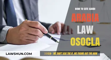 Citing Saudi Arabia Law in OSCOLA: A Comprehensive Guide