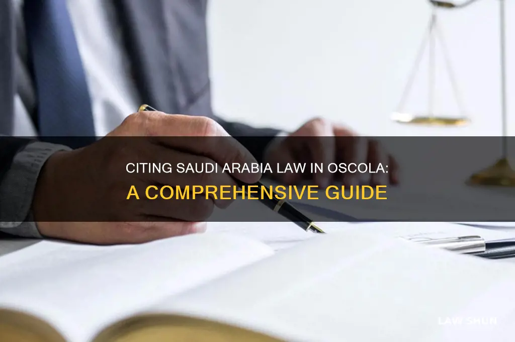 how to cite saudi arabia law osocla