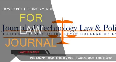 Citing the First Amendment: A Guide for Law Journals