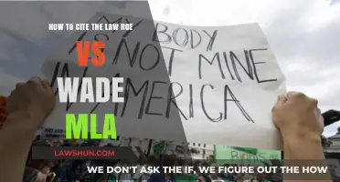 Citing Roe v. Wade in MLA: A Comprehensive Legal Citation Guide