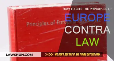 Citing European Contract Law Principles: A Guide