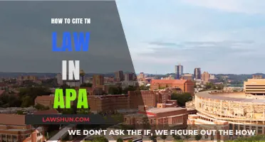 Citing Tennessee Law in APA Style: A Comprehensive Guide