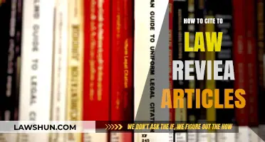 Mastering Legal Citations: A Guide to Citing Law Review Articles