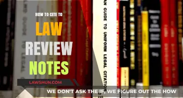 Mastering Legal Citations: A Guide to Citing Law Review Notes