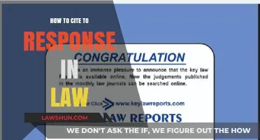 Mastering Legal Citations: How to Properly Cite Responses in Law
