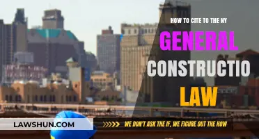 Mastering Citations: A Guide to NY General Construction Law References