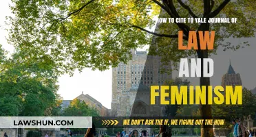 Citing the Yale Journal of Law and Feminism: A Comprehensive Guide