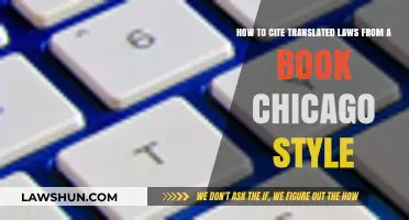 Citing Translated Laws in Chicago Style: A Comprehensive Guide