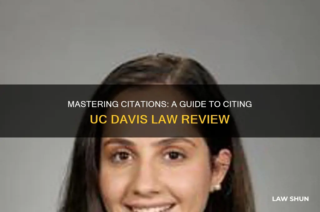 how to cite u cal davis law review