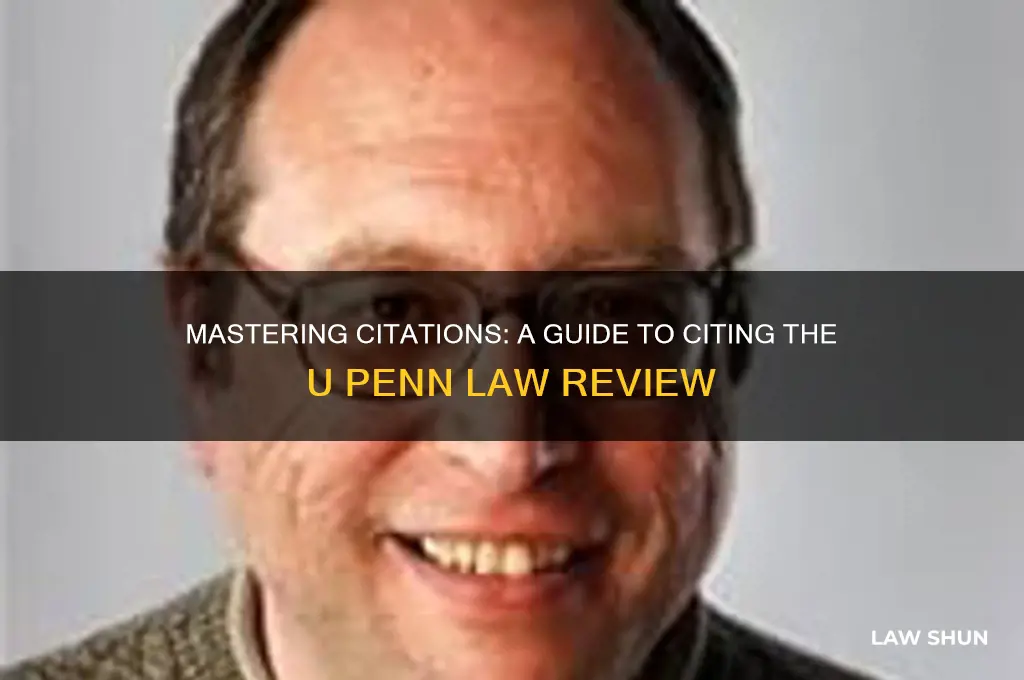 how to cite u penn law rev