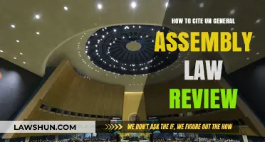 Mastering Citations: UN General Assembly Law Review Guide