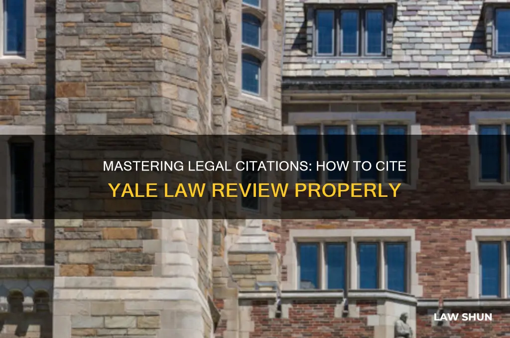how to cite yale law review