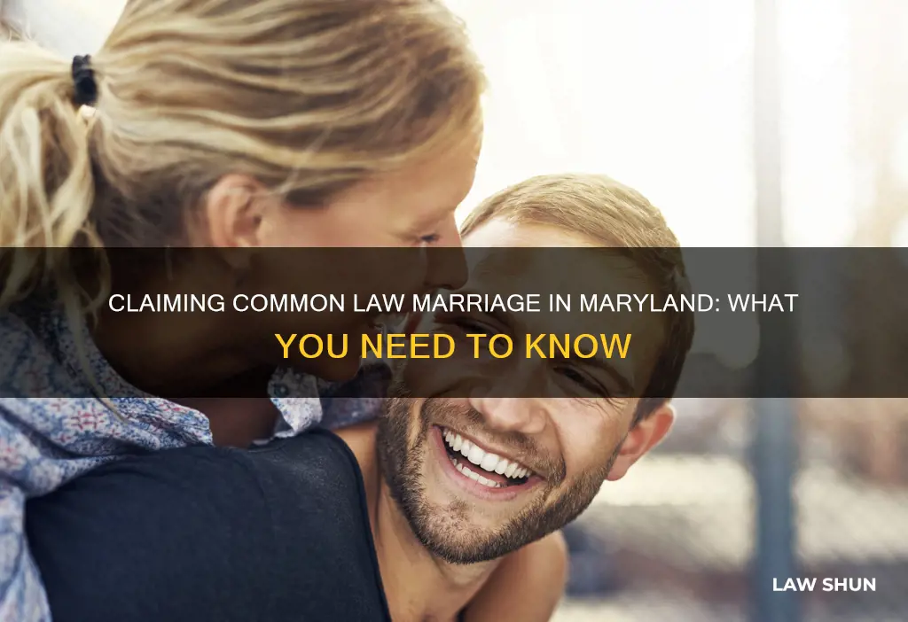 how to claim common law marriage in maryland