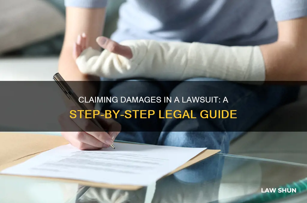 how to claim damages in a law suit
