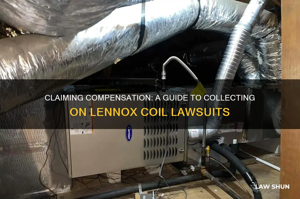 how to collect on lennox law suit for coils