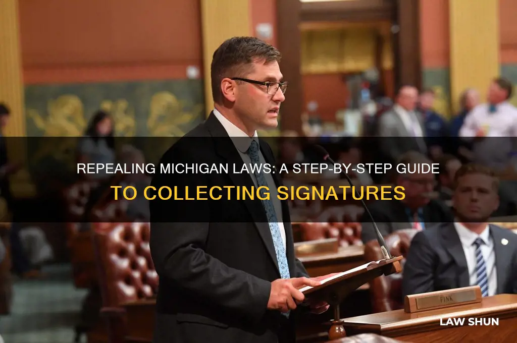 how to collect signatures to repeal a law in michigan