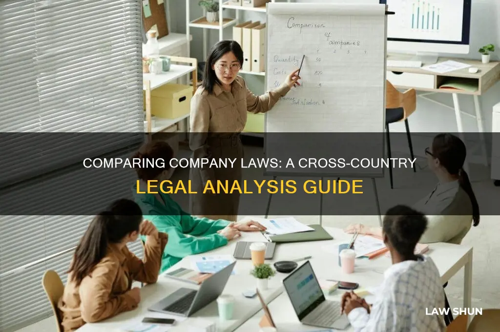 how to compaire a company law of two countries