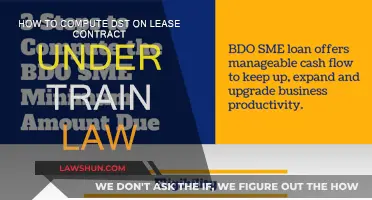 Computing DST on Lease Contracts: Train Law Simplified