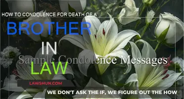 Expressing Condolences: A Brother-in-Law's Passing