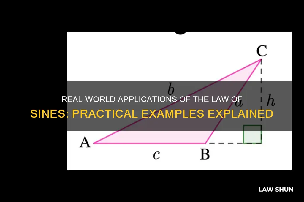 how to connect law of sines with the real world