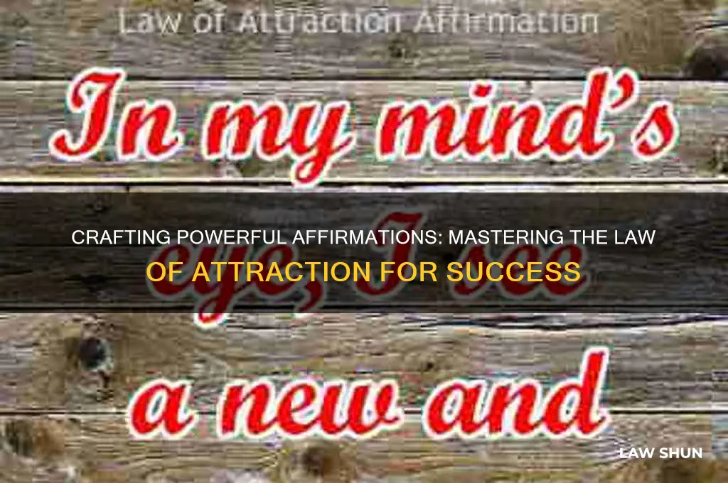 how to construct an affirmation law of attraction