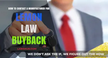 Lemon Law Buyback: How to Contact Manufacturers for Vehicle Repurchase