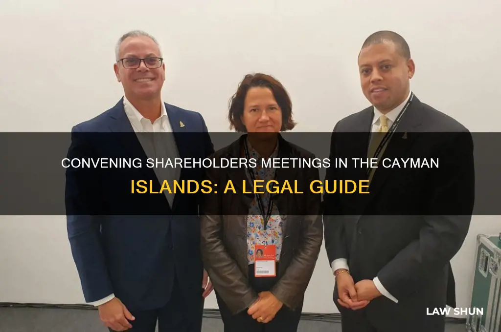 how to convene a shreholders meeting under cayman islands law