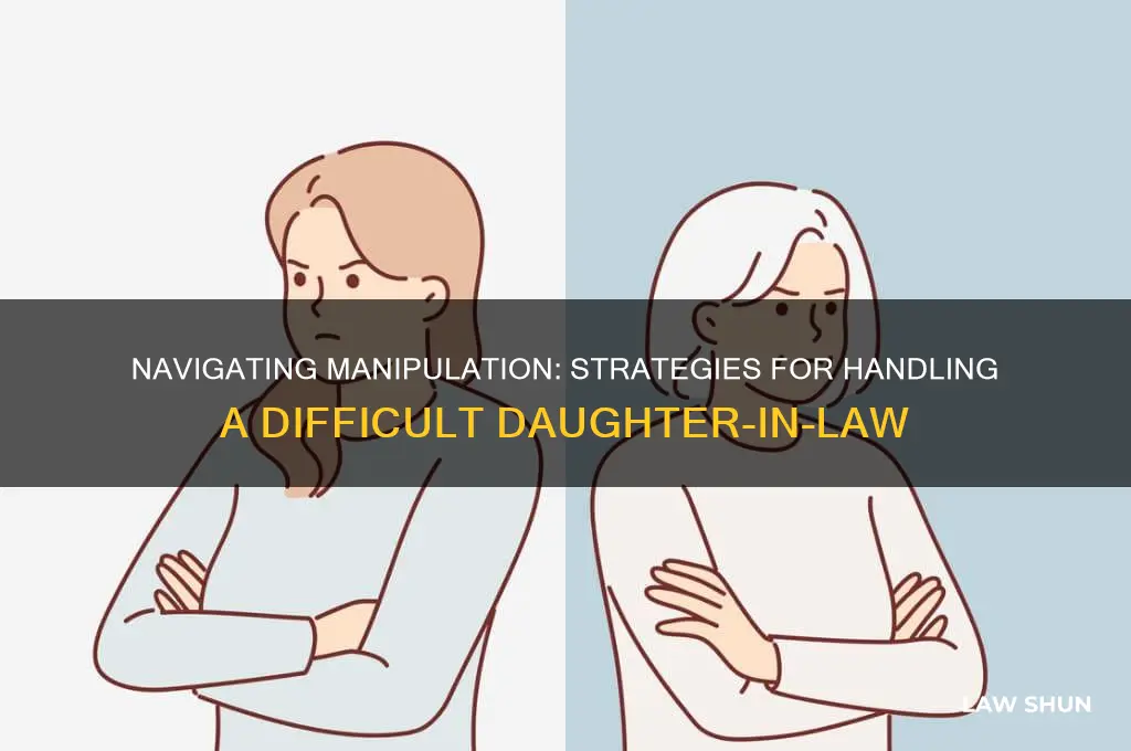 how to cope with a manipulative daughter in law