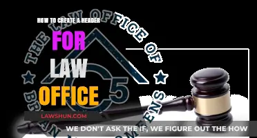 Designing a Professional Header for Your Law Office