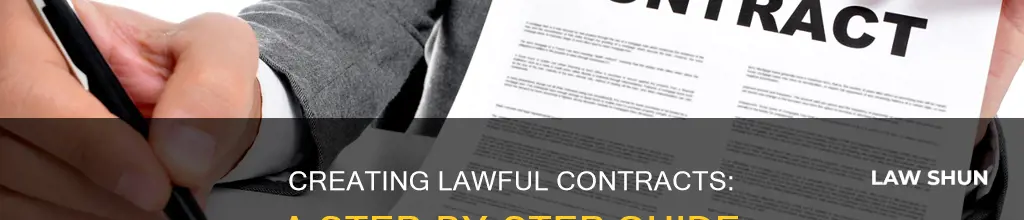 how to create a lawful contract