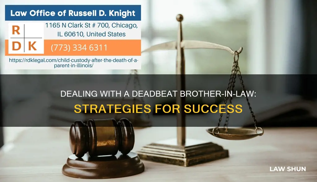 how to deal with a deadbeat brother in law