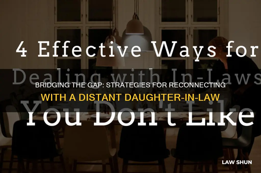 how to deal with a distant daughter in law