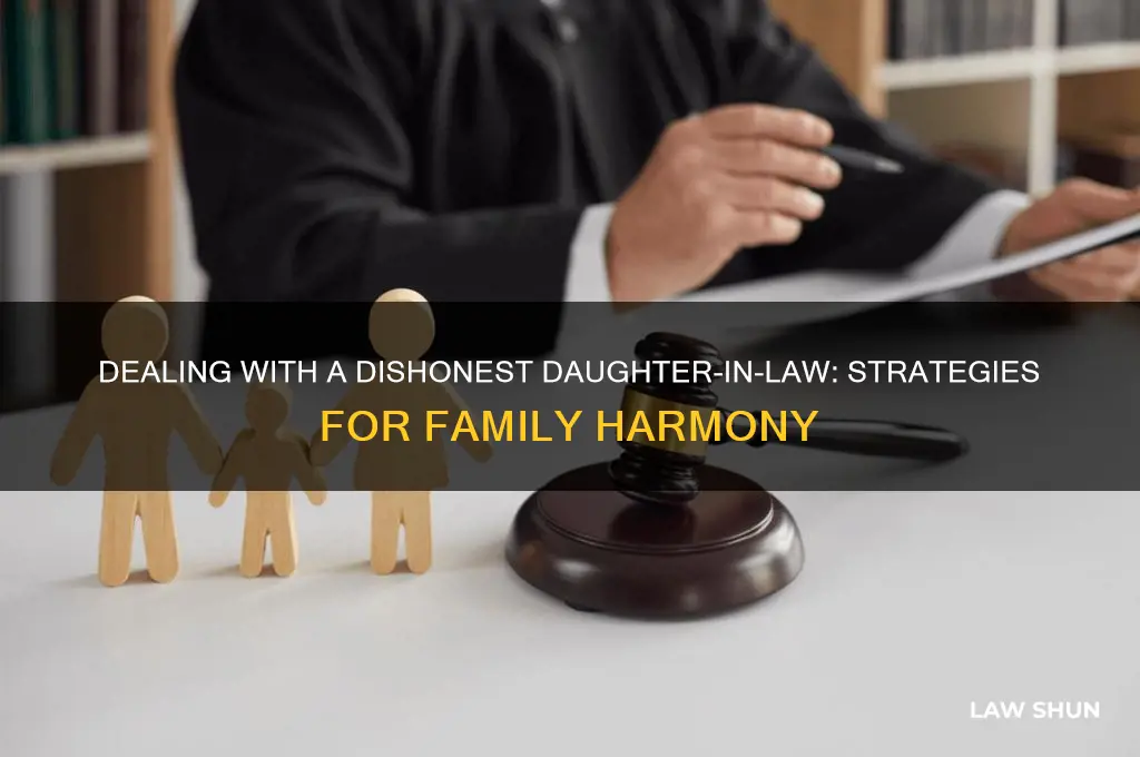 how to deal with a lying daughter in law