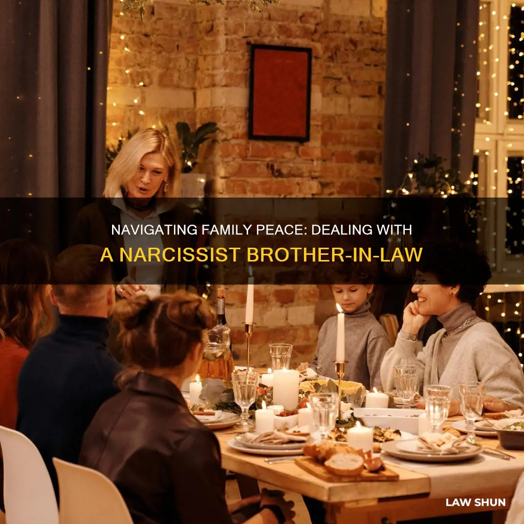 how to deal with a narcissist brother in law