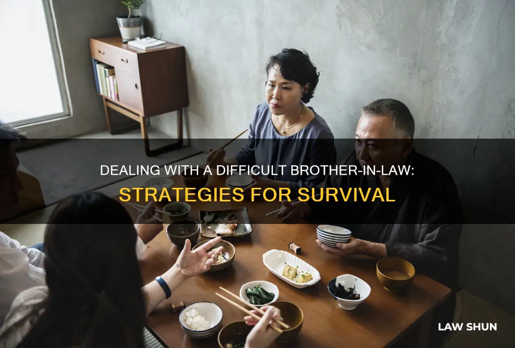 how to deal with asshole brother in law