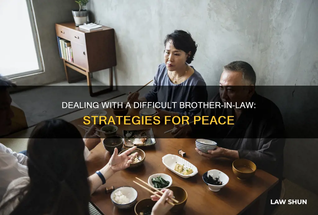 how to deal with crazy brother in law