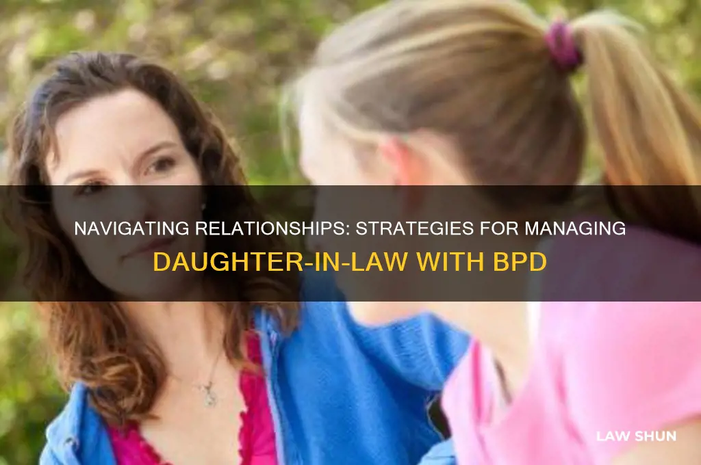 how to deal with daughter in law with bpd
