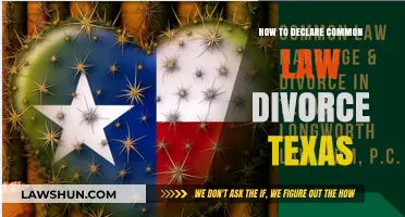 Divorce via Common Law Marriage in Texas