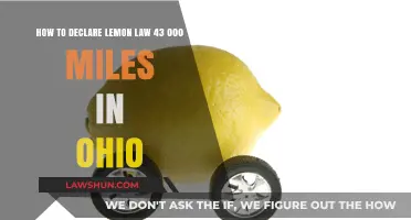 Ohio Lemon Law Guide: Declaring at 43,000 Miles