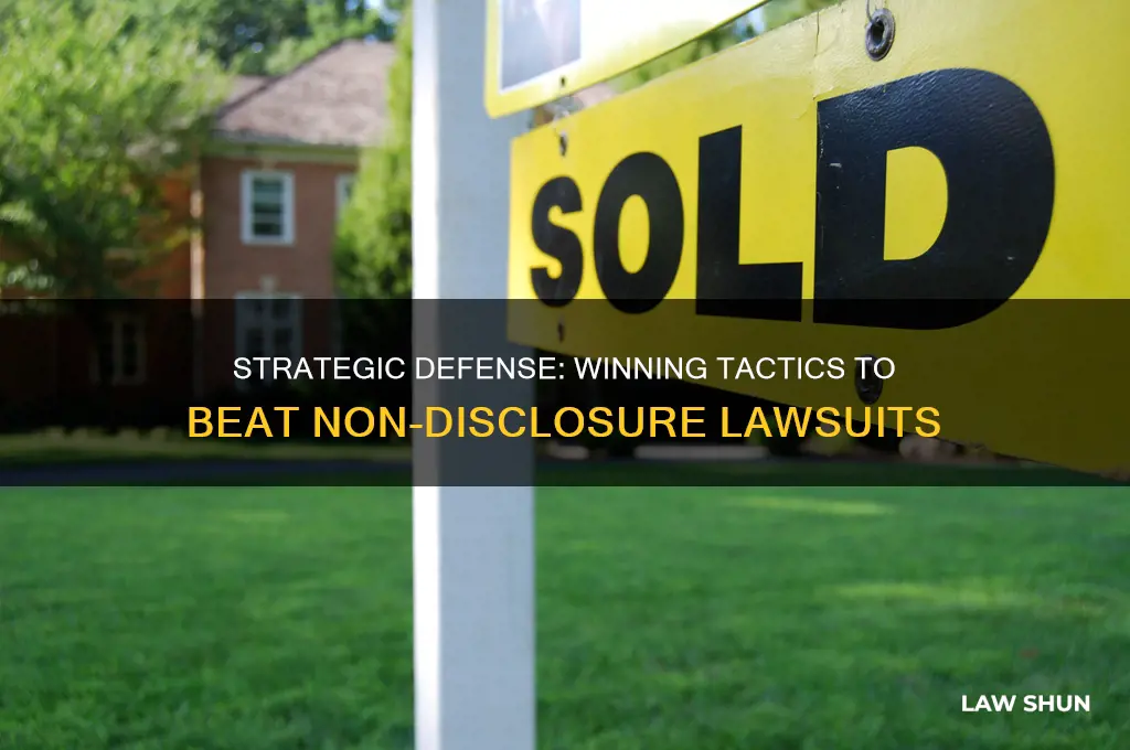 how to defeat law suit for non disclosure