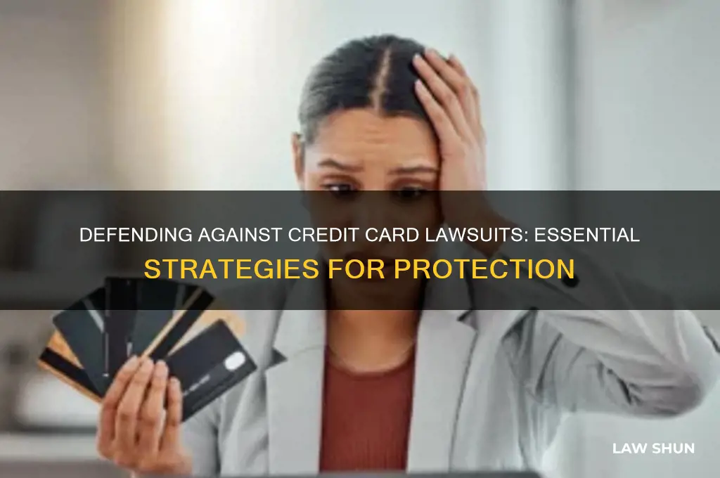 how to defend against credit card law suits