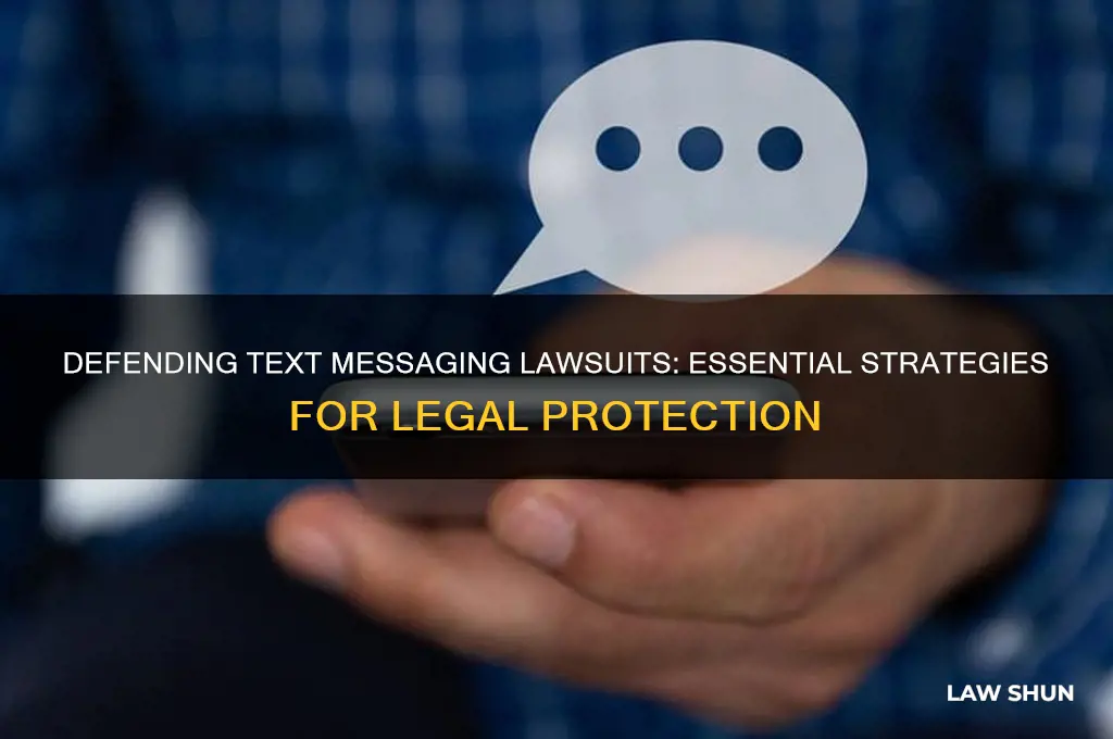 how to defend text messaging law suit