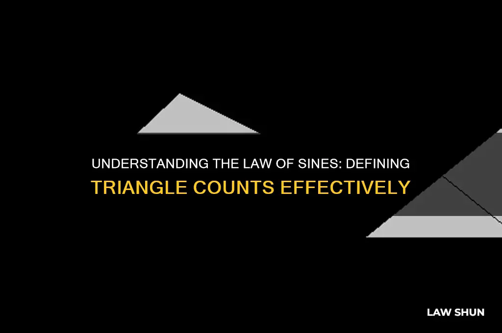 how to define the number of triangles law of sines