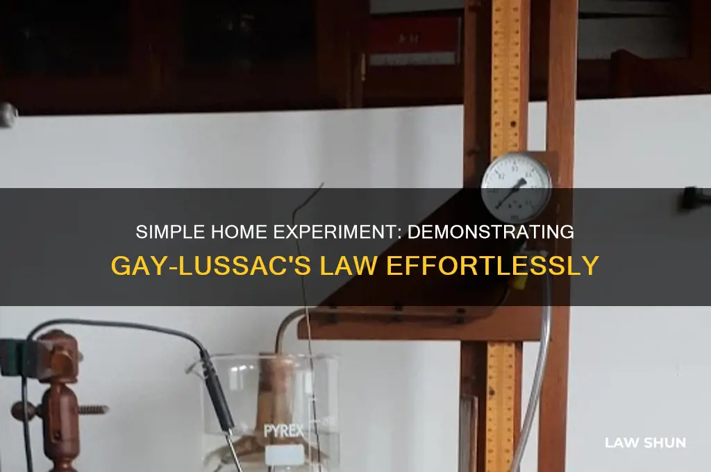 how to demonstrare gay-lussac