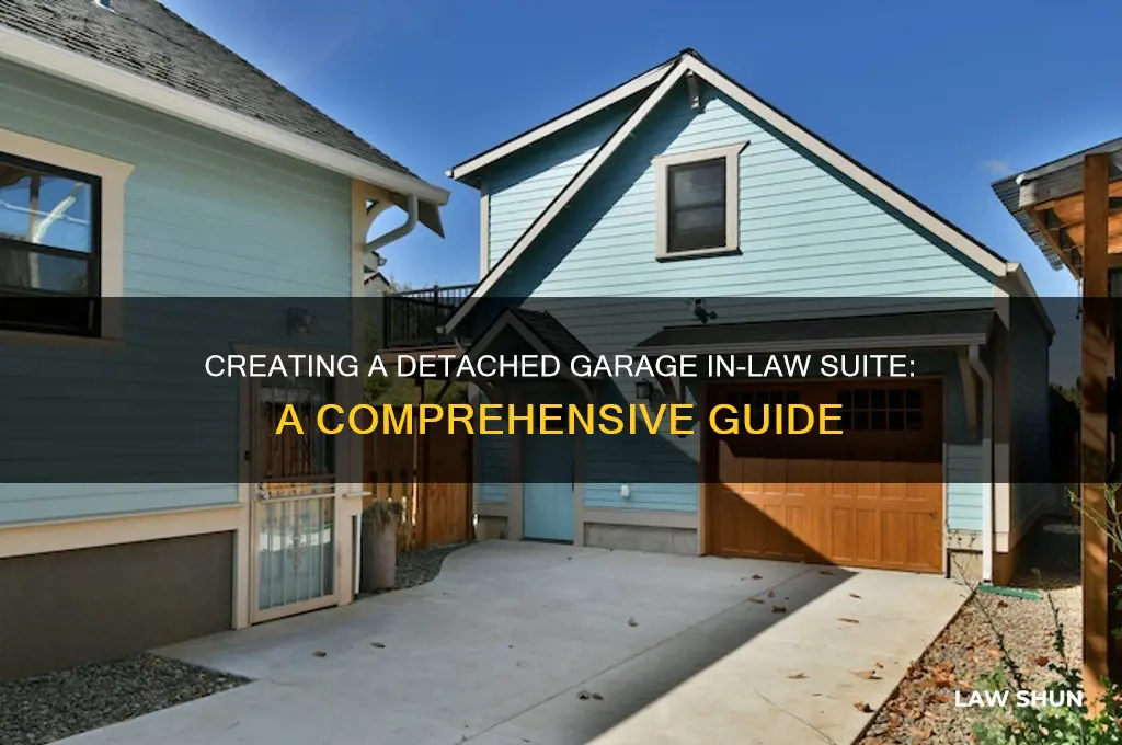 how to detached garage in law suite