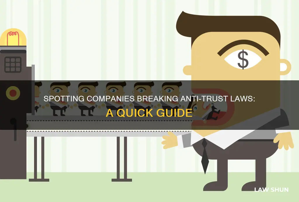 how to determine a company breaking anti trust laws