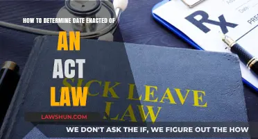 Uncovering the Enactment Date: A Guide to Tracing Law Origins