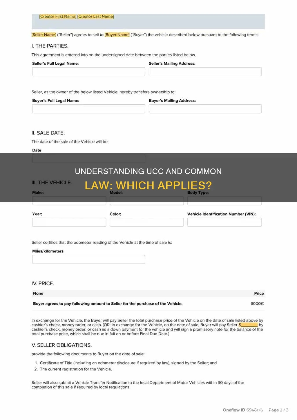 how to determine if ucc applies or common law